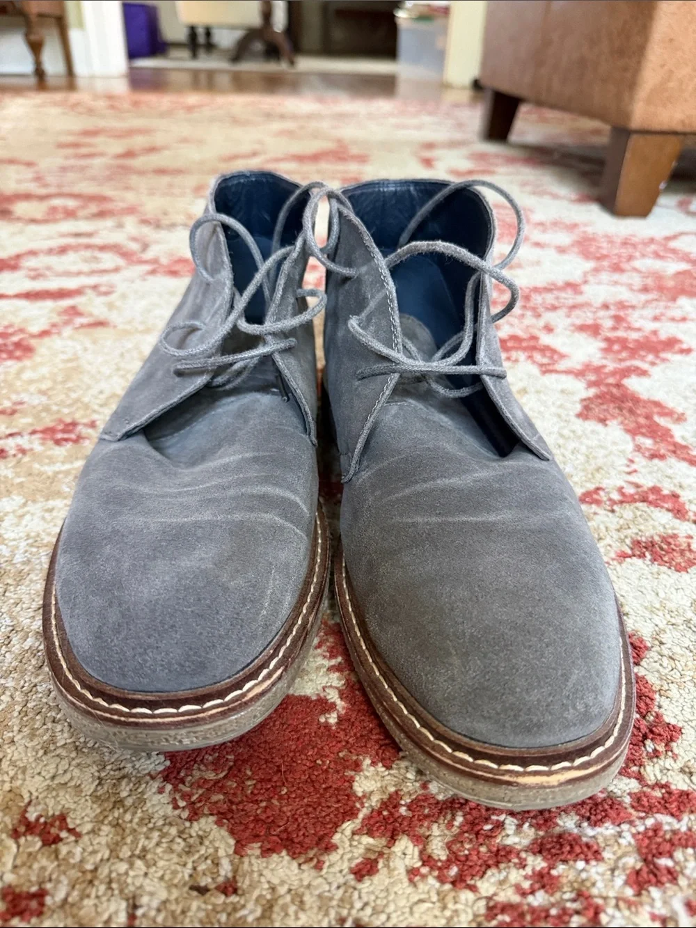 Hawke & Co Gray Suede Chukka Boots